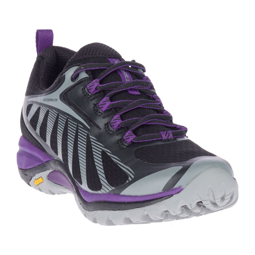 Chaussures Randonnée Merrell Siren Edge 3 Waterproof Noir/Violette Femme | E.S.ERSH